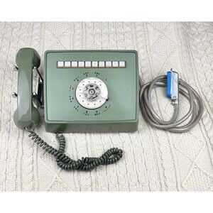 Vintage Bell Western Electric Rotary Dial AVOCADO Multi Line Phone 830 UNTESTED